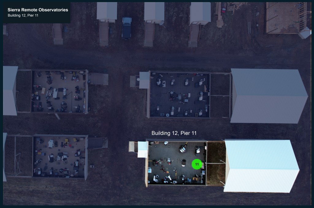 The pier and building that our telescope will be located at. Located in building 12, Pier 11.