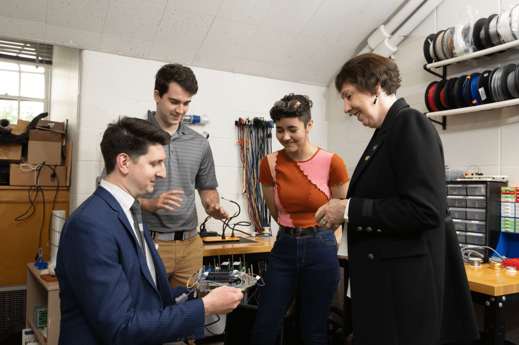 Left to right: Bennett Maruca, Jarod Dagney, Dax Moraes, Nicola Fox